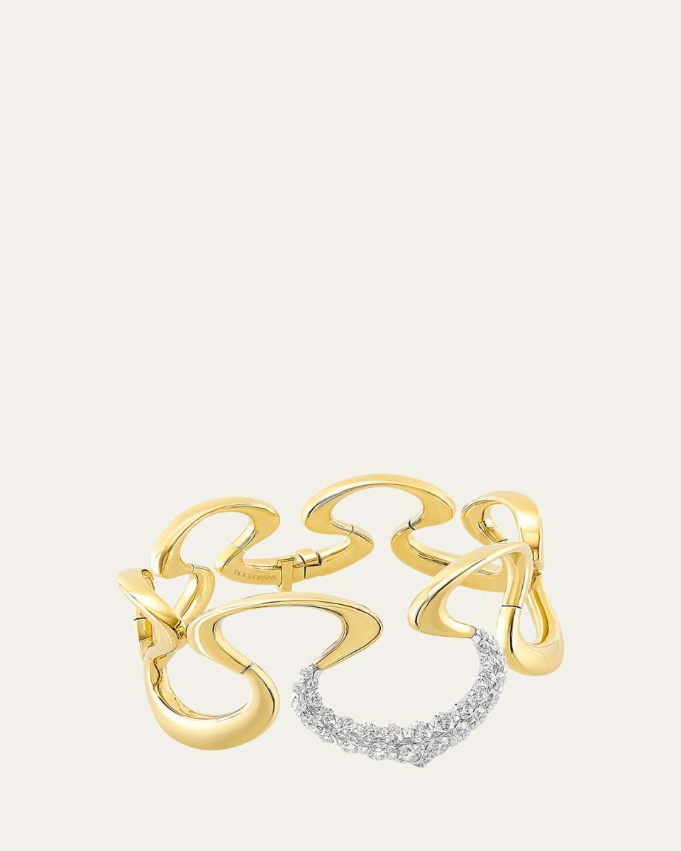 18k Yellow Gold Merveilles Bracelet with Diamonds